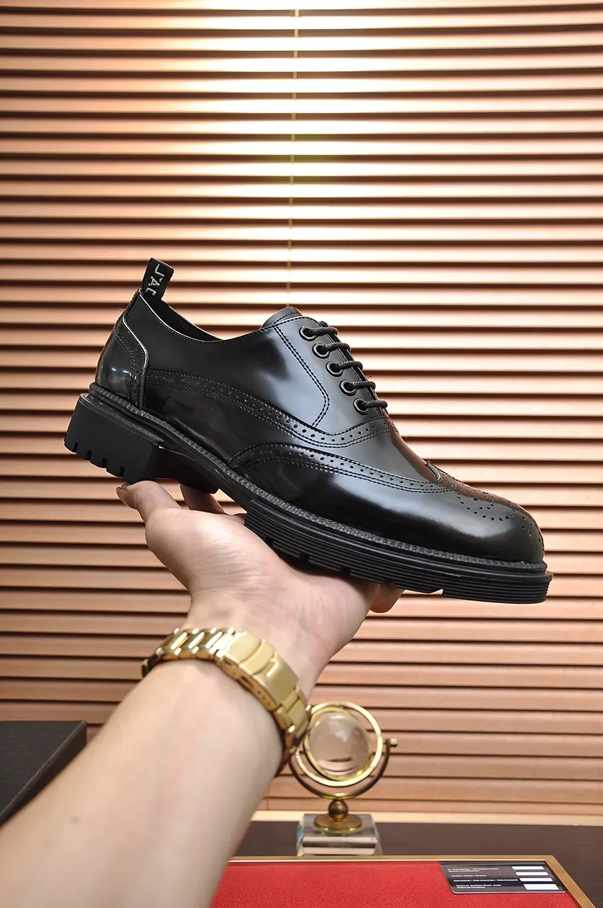 Men's shoes💰720💶【Dior】High-end goods Niuli Original order quality Dior —🆘.Dior original order purchasing, high-end leather shoes, fabric: imported from Italy open-edge beaded cowhide➕water-dyed cowhide/cowhide lining➕specially provided original outsole, fine workmanship, real-life shooting🎬size: 38-45 (45 customized)